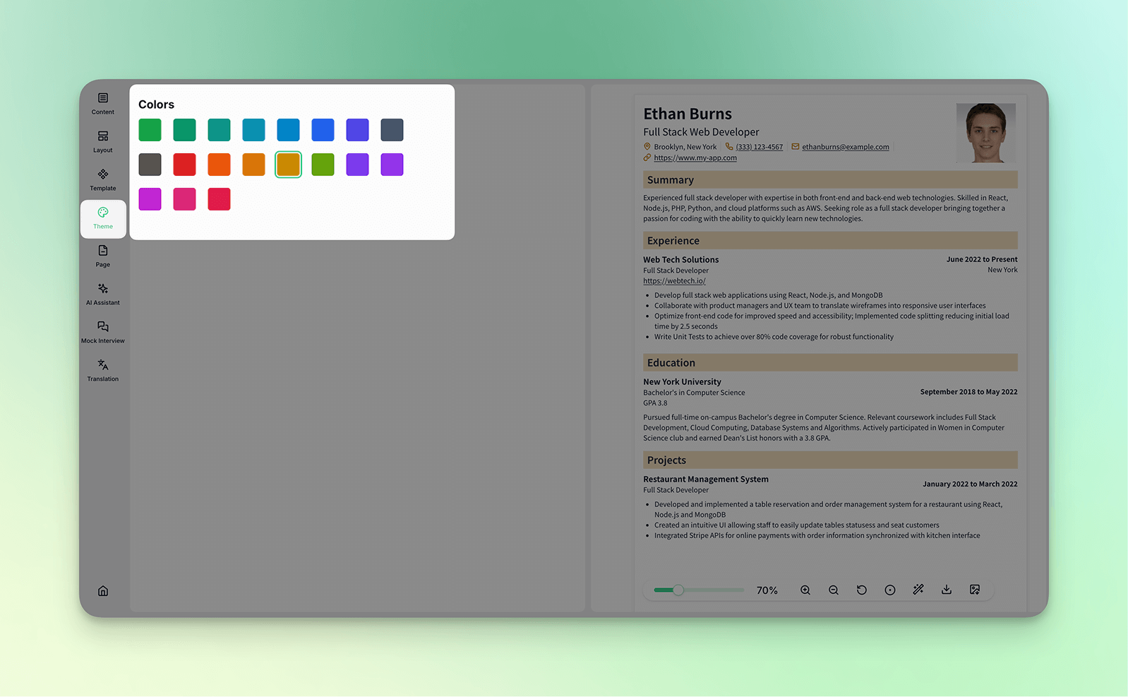 Theme Colors